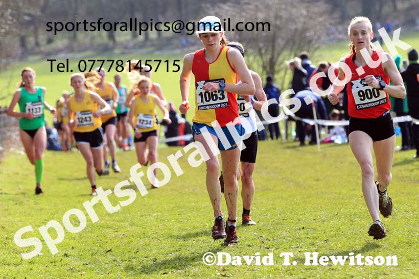 Senior Womens 2023 UK CAU Inter Counties Cross Country Champs, Prestwold Hall, Loughborough. Photo: David T. Hewitson/Sports for All Pics